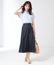 ANY SIS シフォンかぶせ ブラウス