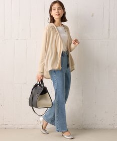 組曲 【WEB限定】シアーツイルジャージーショート カーディガン