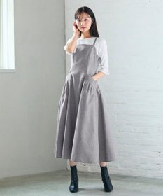 Feroux バッグリボン ジャンパースカート