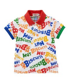 MIKI HOUSE HOT BISCUITS 【80-120cm】 カラフルロゴ ポロシャツ