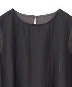 YECCA VECCA サイドリボンシアーレイヤードプルオーバー