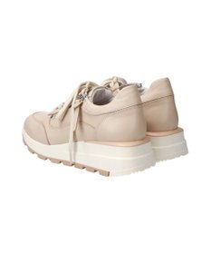 INTER-CHAUSSURES 【QUSHELI】アウトサイドジップレザースニーカー