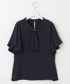 ANY SIS S 【洗える】パール調ボウタイ ブラウス