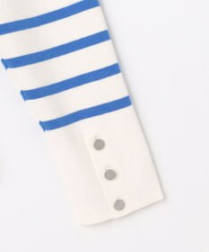 J.PRESS LADIES S Rayon Stretch Border ニット