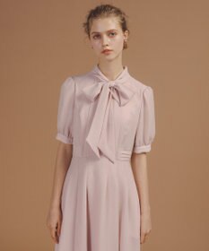 TOCCA 【WEB限定・洗える・消臭】RIBBON ROSETTE HALF ドレス