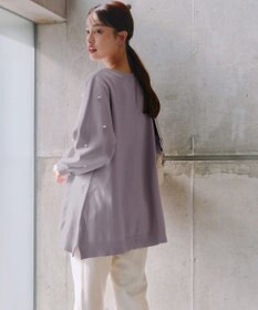 Tiaclasse 【洗える】パール付きニットチュニック