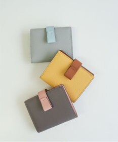 Atelier nuu 日本製 本革 バイカラーnoble 二つ折れウォレット