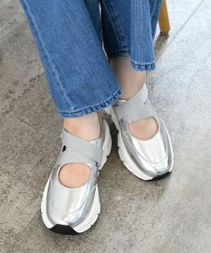 Pointer 日本製 本革ストラップスニーカー