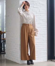 自由区 【洗える】TOROハイネック ブラウス