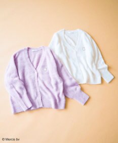 Green Parks Ｍｉｆｆｙ／ワンポイントシャギーニットカーディガン