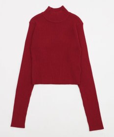 WEGO 【2025年秋冬新作】リブハイネックショートニット