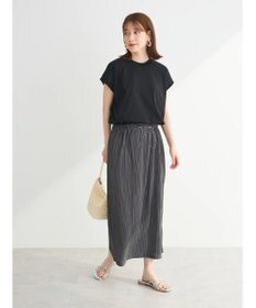 Green Parks プリーツドッキングフレンチワンピース