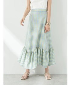 earth music&ecology イレヘムチェックスカート