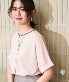 ANY SIS ジョーゼットフロントタック プルオーバー