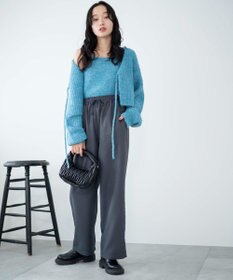 WEGO 【ウエストゴム/手洗い可】カラーイージーパンツ