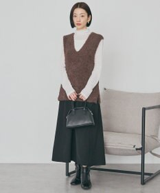 AMERICAN HOLIC 【選べる丈】ギャザーウールライクスカーチョ