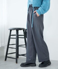 WEGO 【ウエストゴム/手洗い可】カラーイージーパンツ
