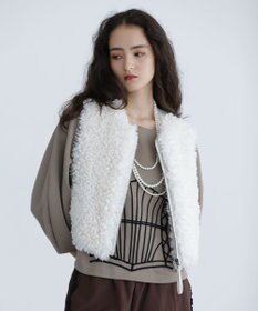 Green Parks ■ESCAR コルセットコード刺繍プルオーバー