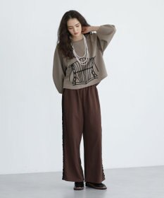 Green Parks ■ESCAR コルセットコード刺繍プルオーバー