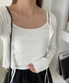 WEGO キャミセットリボンカーディガン