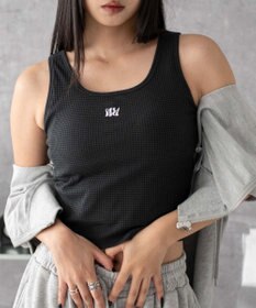 WEGO 【カップ付きインナー】グラフィックカップ付きリブタンク