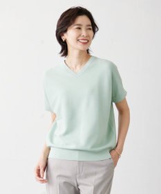 J.PRESS LADIES 【洗える・抗菌防臭】ドルマンガーター ニット