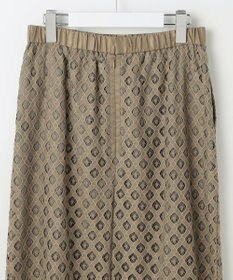 自由区 【SHIHOさん着用・こだわり素材・セットアップ対応】パネルレース スカート