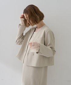 YECCA VECCA 袖レースシアートップス