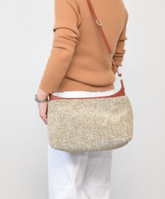 INTER-CHAUSSURES 【Christian Villa】異素材コンビショルダーバッグ