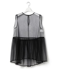 23区 【GOLD LABEL/見上愛さん着用】チュール ペプラムブラウス