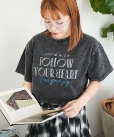 WEGO ヴィンテージウォッシュグラフィックショートT