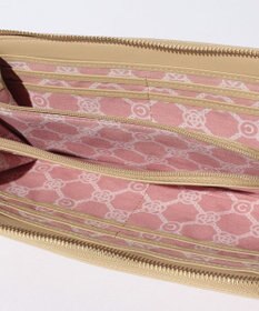 CLATHAS ワッフル　Lファスナー長財布