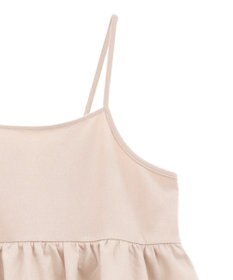 Green Parks スウェードポンチペプラムキャミワンピース