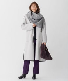 自由区 ウールカシミヤリバーシブル ストール