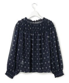 23区 【SLOW/一部店舗限定】クレープ フラワープリント ブラウス