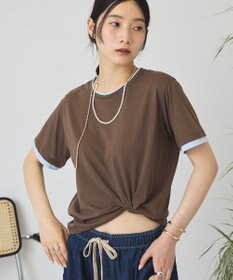 AMERICAN HOLIC 配色レイヤード風シアーＴシャツ