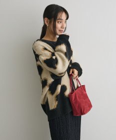 CRAFT STANDARD BOUTIQUE アニマルジャカードニットカーディガン