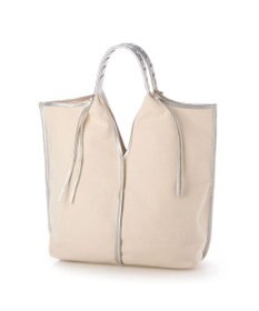 UNBILLION perche コットン×牛革付属トートバッグ L