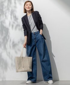 23区 L 【Oggi6月号掲載/接触冷感】23区DENIM サマー タック ワイド パンツ