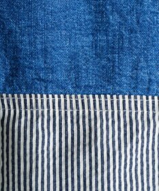 Ripo trenta anni PATCH WORK DENIM SH クロップド丈 デニムシャツ