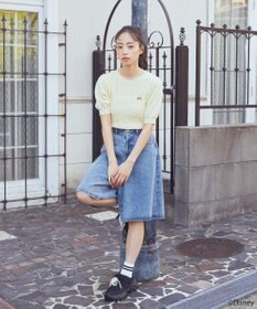 earth music&ecology Ｄｉｓｎｅｙ×Ｓｅｉｊｉ　Ｍａｔｓｕｍｏｔｏ刺繍ニット