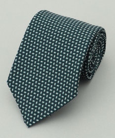 GOTAIRIKU 【日本製】西陣ネクタイ_ネイビー×グリーン系