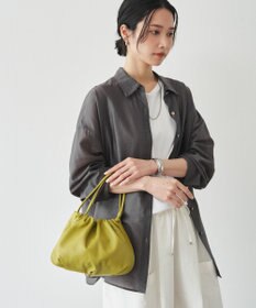 russet レザー巾着4WAYショルダーバッグ（CE-1454）
