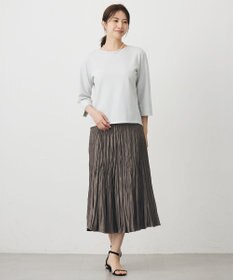 J.PRESS LADIES S ライトマイクロスエード プリーツ スカート