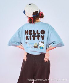 OP／FILA 【Ocean Pacific×ハローキティ】サガラ刺しゅうビッグTシャツ