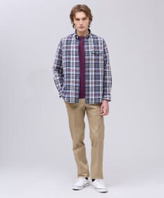 J.PRESS MEN 【Aero Weave】クールマックス サッカーシャツ / B.D.