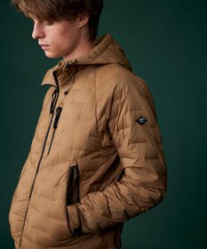 JOSEPH ABBOUD MOUNTAIN 【ストレッチ/撥水/軽量/パッカブル/ライナードッキング対応】2WAYストレッチ ダウン パーカー