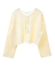 Green Parks ポコポコショート丈カーディガン