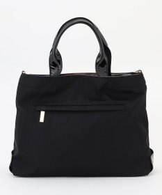 LA BAGAGERIE ツイルナイロン×エナメル 2WAYトートバッグ Mサイズ