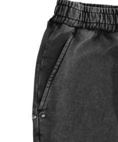 WEGO 【ユニセックス着用ITEM】ブリーチスタッズロゴスウェットパンツ